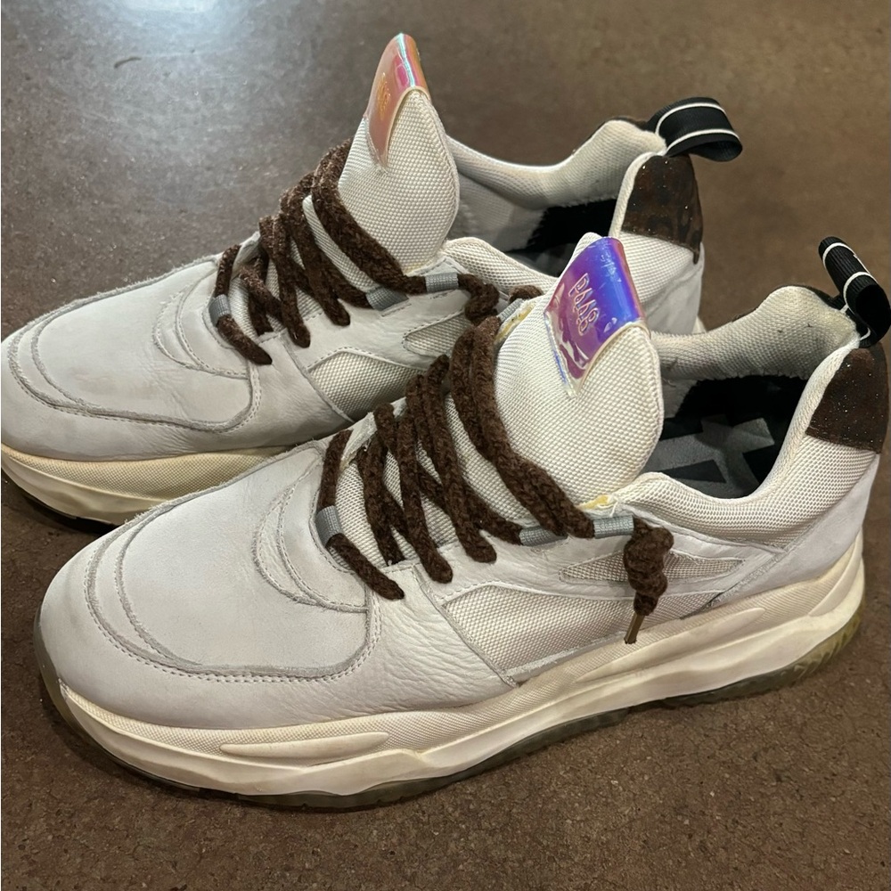 P448 Suede Colorblock Pattern